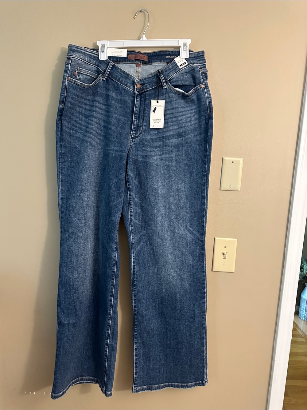 Judy Blue Medium Blue Wide-Leg Jeans